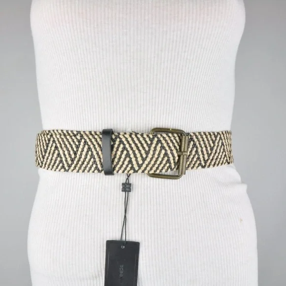 BCBGMaxAzria | Accessories | Bcbg Waist Belt Raffia Black  display picture 1